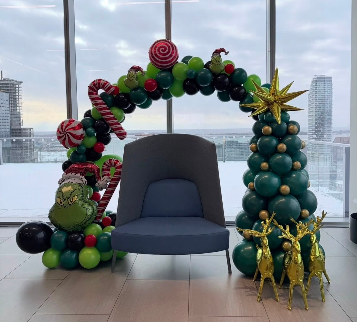 Corporate balloon decor